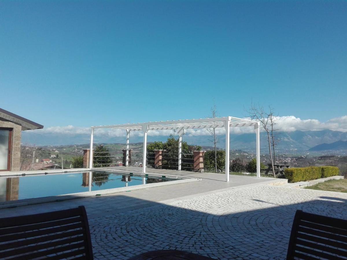 Caiazzo Villa Santoro Ai Tre Ulivi Con Piscina Privata מראה חיצוני תמונה