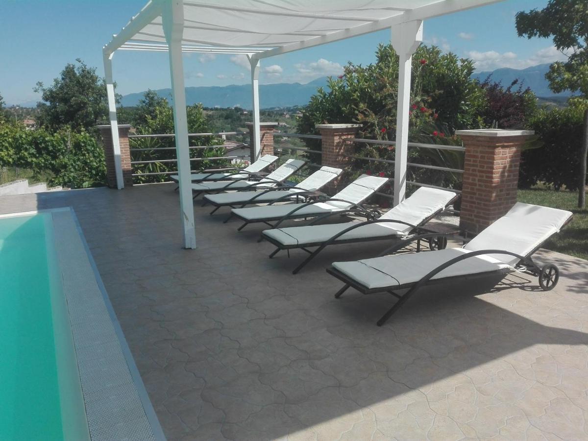 Caiazzo Villa Santoro Ai Tre Ulivi Con Piscina Privata מראה חיצוני תמונה