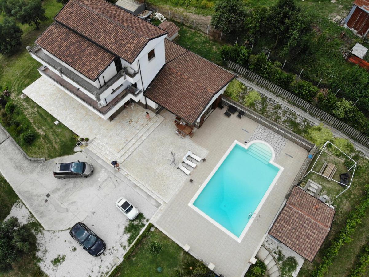 Caiazzo Villa Santoro Ai Tre Ulivi Con Piscina Privata מראה חיצוני תמונה