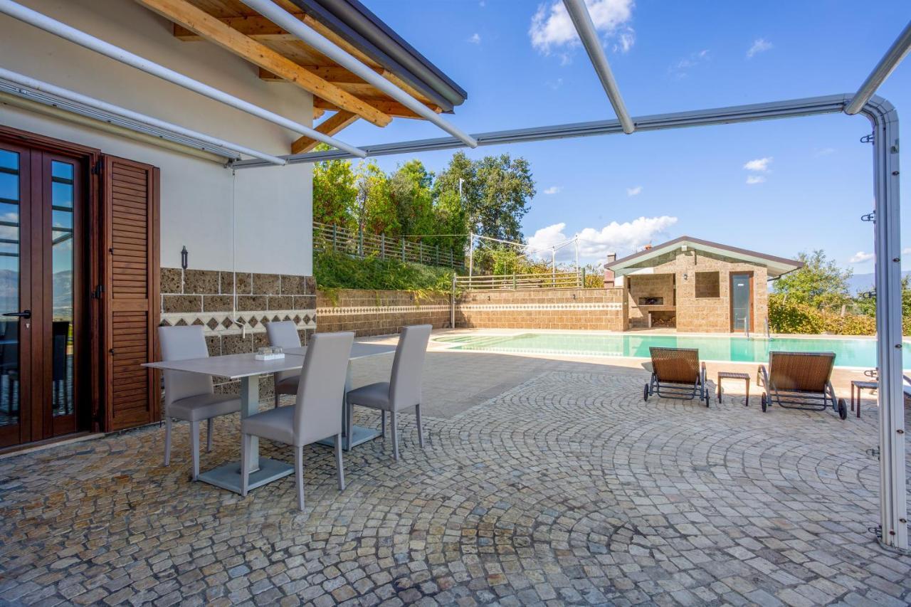 Caiazzo Villa Santoro Ai Tre Ulivi Con Piscina Privata מראה חיצוני תמונה